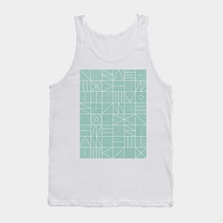 My Favorite Geometric Patterns No.7 - Light Blue Tank Top